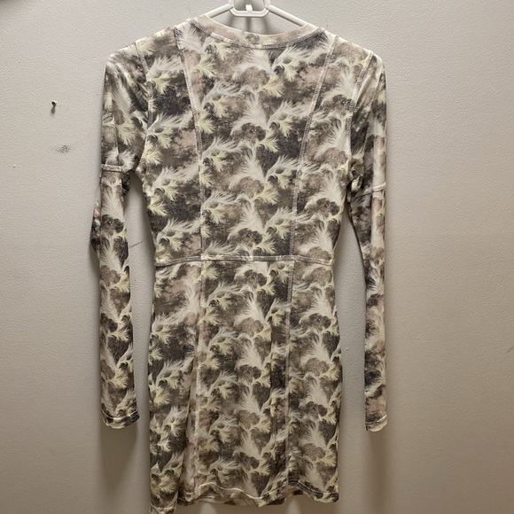 UO Ruth Mesh Long Sleeve Mini Dress - Picture 2 of 3